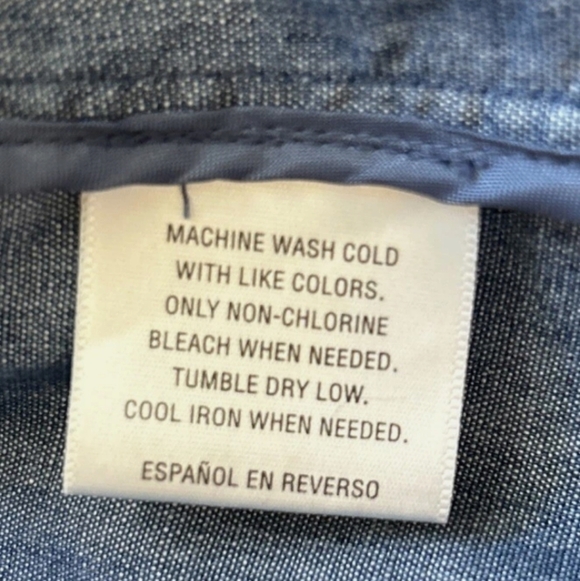 Charter Club Blue Jean Lightweight Jacket Or Top Classic Denim Style - Picture 9 of 9